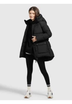 Khujo PHEOBE - Wintermantel - Schwarz -Khujo 029f8da883754c0fa824881fc0d2311e