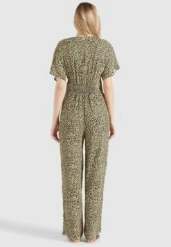 Khujo BORGIA - Jumpsuit - Schwarz-gelb Geblümt -Khujo 39bbe9fead3947409800ae753c861068