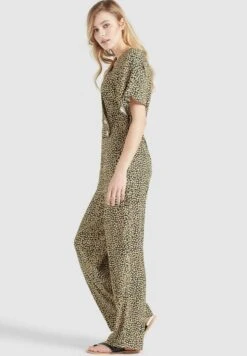 Khujo BORGIA - Jumpsuit - Schwarz-gelb Geblümt -Khujo 4bc8f74ed863462ab43ba2f03cdd4a85