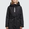 Khujo LAUREN3 - Parka - Schwarz -Khujo 5aa4514e3953430e9c7419a2e49ed394