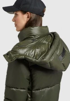 Khujo MELONA SHINY - Wintermantel - Dunkelgrün -Khujo 935b15c66dde4269863e02993c0b5adc