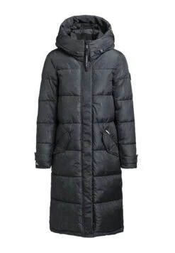 Khujo DAKOTA - Wintermantel - Dunkelblau Gemustert