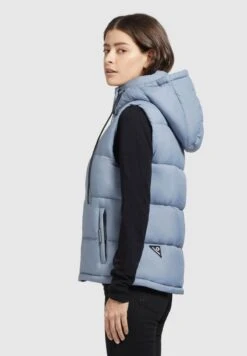 Khujo EDEN MATT - Weste - Hellblau -Khujo 9e3be07b8fcd4d86b1c498afeccdf35b