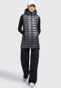 Khujo BECCA SHINY - Weste - Grau -Khujo d06e3f2e9cba4de8b1fe9e80d8e38dca