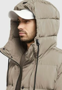 Khujo RAFI - Wintermantel - Taupe -Khujo d188820ba00c4ab79fbf2f2f8f3d2d27