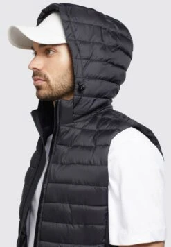 Khujo WEMO MATT - Weste - Schwarz -Khujo d447fa97aabe4fec9cb7299b582d0bf2