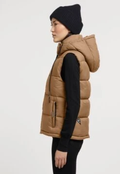 Khujo EDEN MATT - Weste - Ocker -Khujo dbace15a44e2433886ae629181b8c0c9